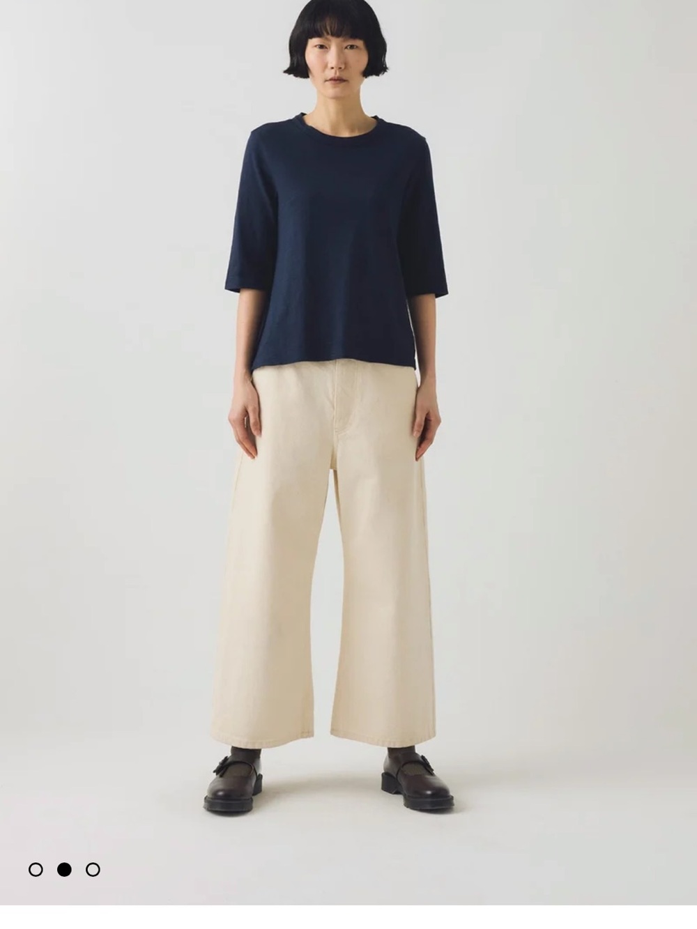 Russet coloured 3/4 sleeve Cleo T-shirt  by TOAST Clothing